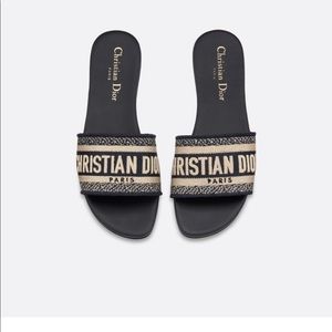 Authentic Christian Dior Dway Slides